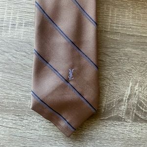 Ysl light brown tie